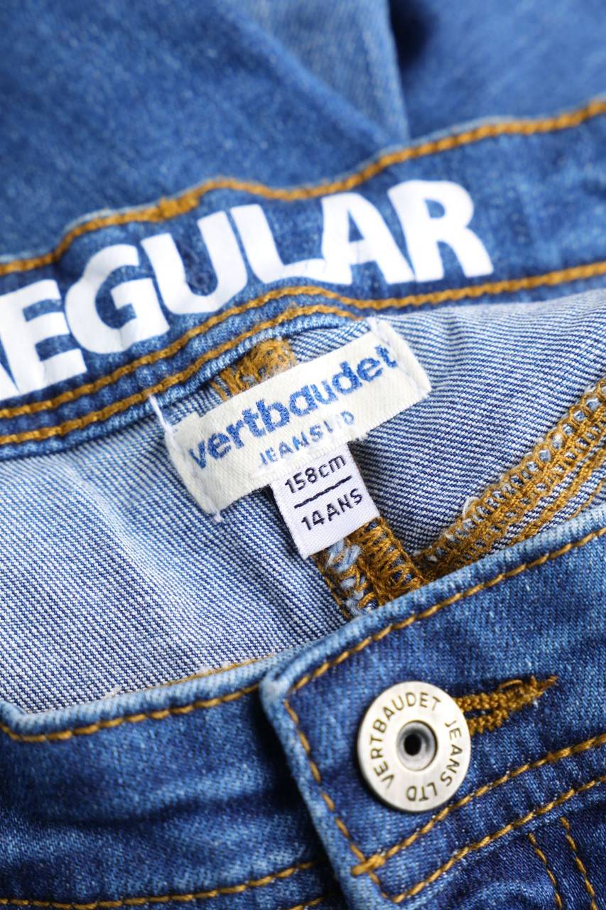Carou Vertbaudet Used Look-Jeans