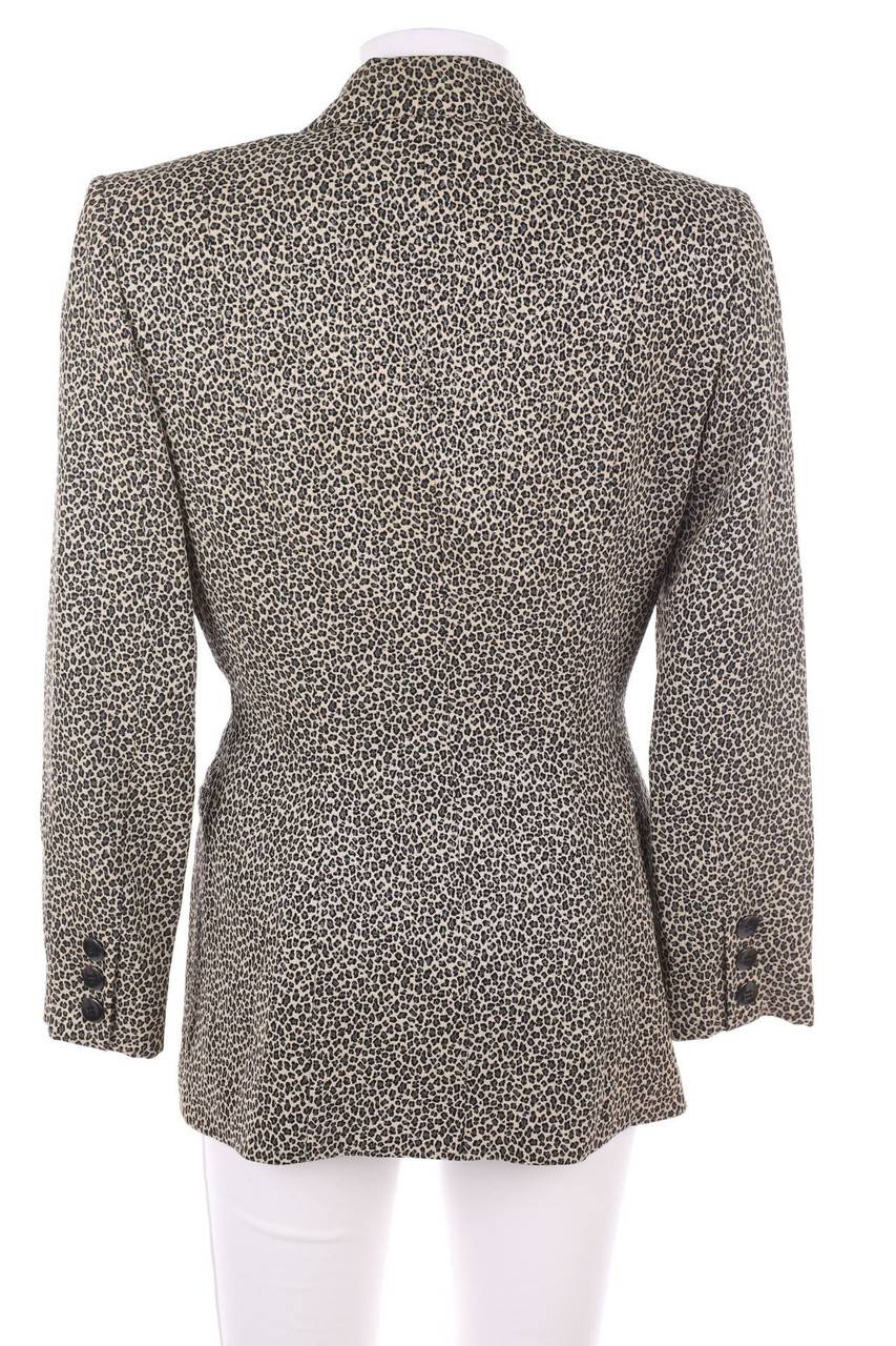 Carou VERTIGO Glitzer-Blazer Mit Leo-Print