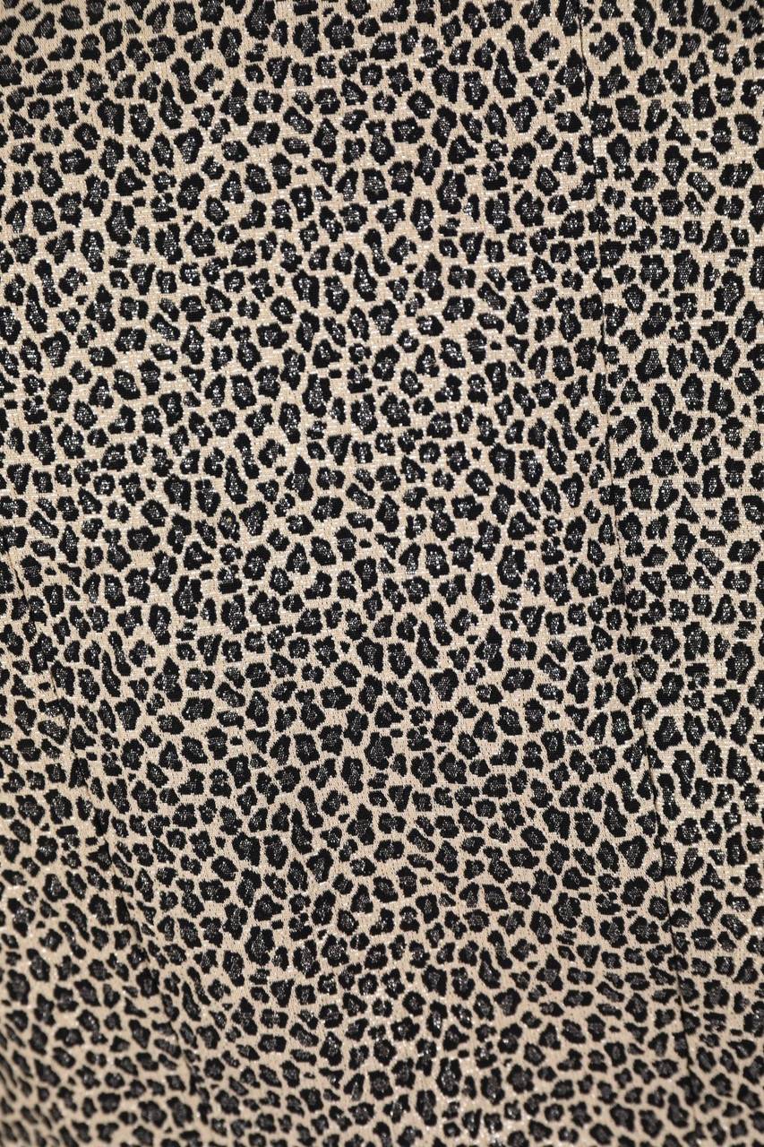 Carou VERTIGO Glitzer-Blazer Mit Leo-Print