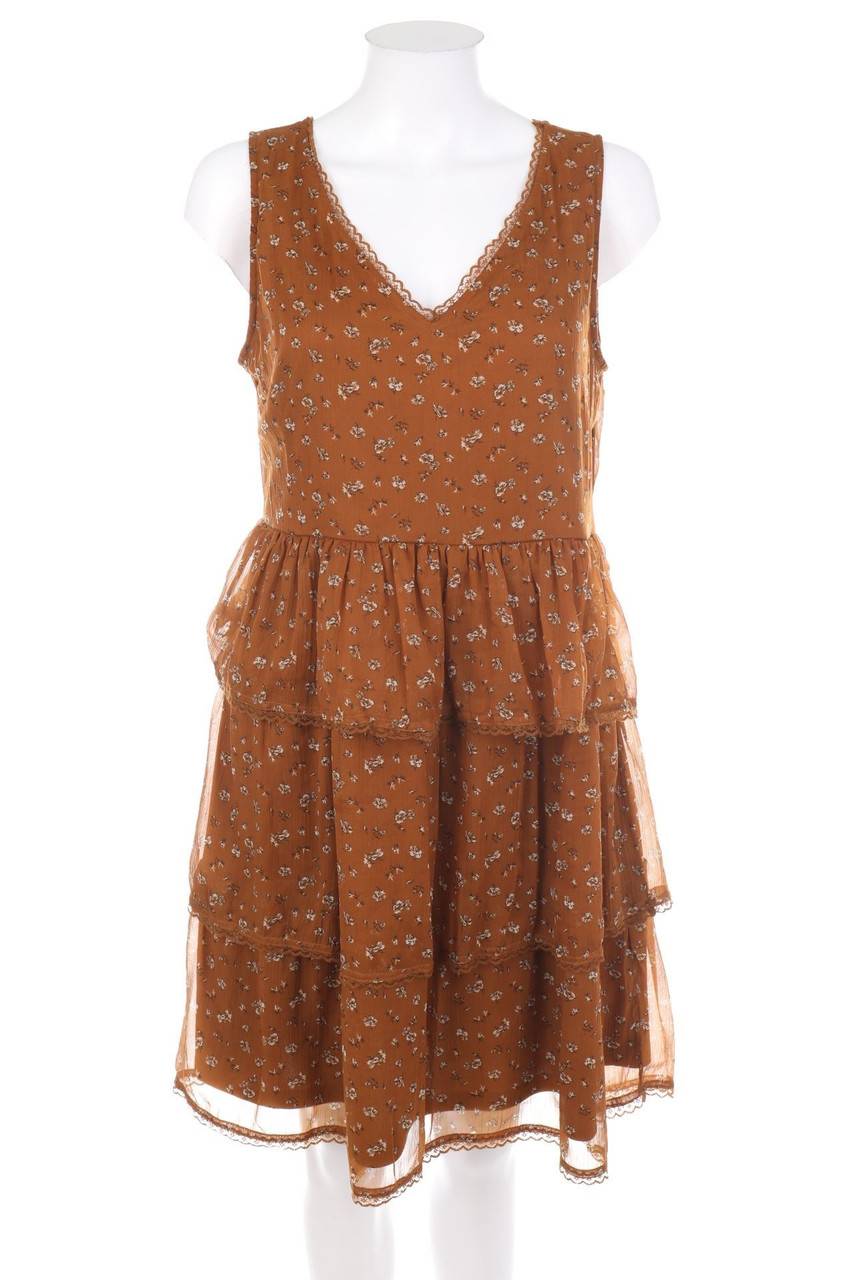 Carou VILA Volants-Kleid mit Blumen-Print