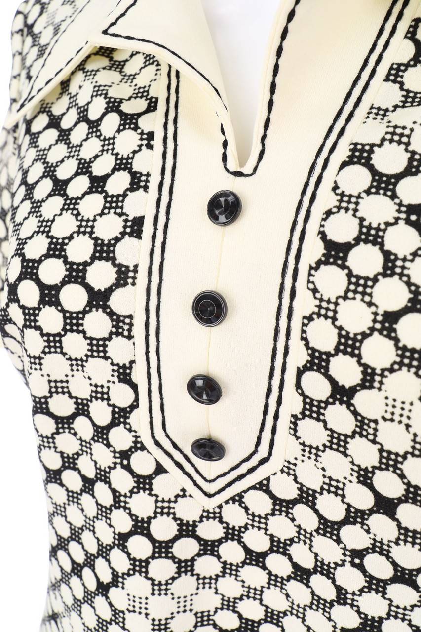 Carou VINTAGE 70s-Kleid Mit Punkten