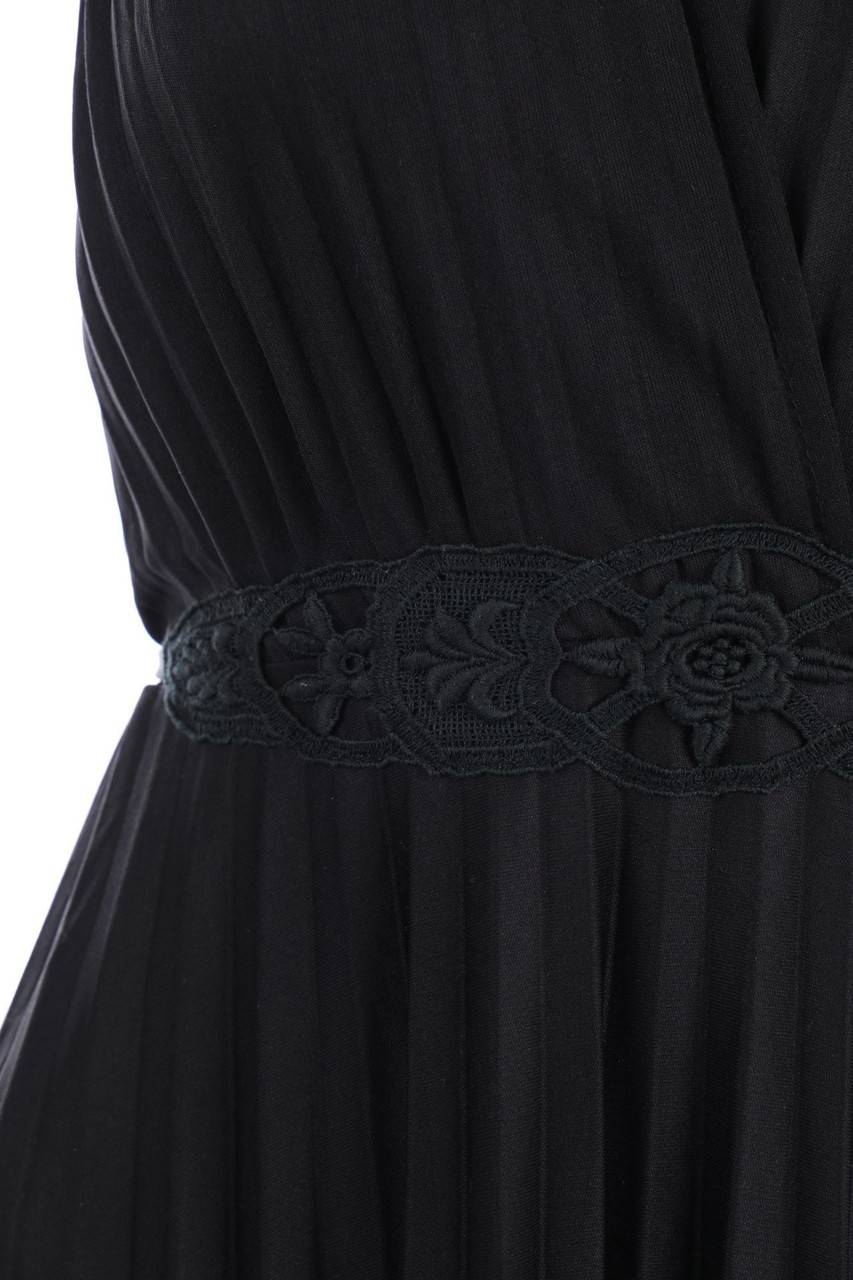 Carou VINTAGE 70s-Maxi-Abendkleid Mit Spitze
