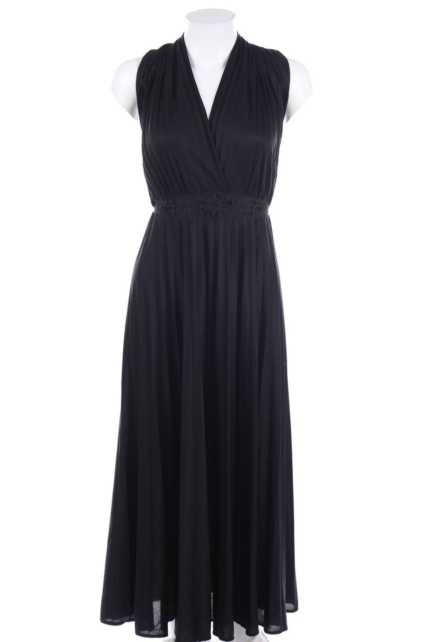 Carou VINTAGE 70s-Maxi-Abendkleid mit Spitze