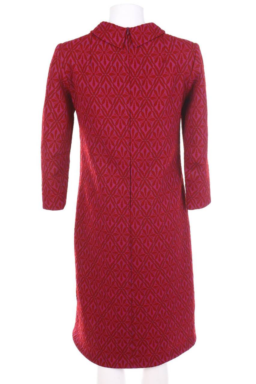 Carou VINTAGE 70s-Shift-Kleid Mit Blumen-Print