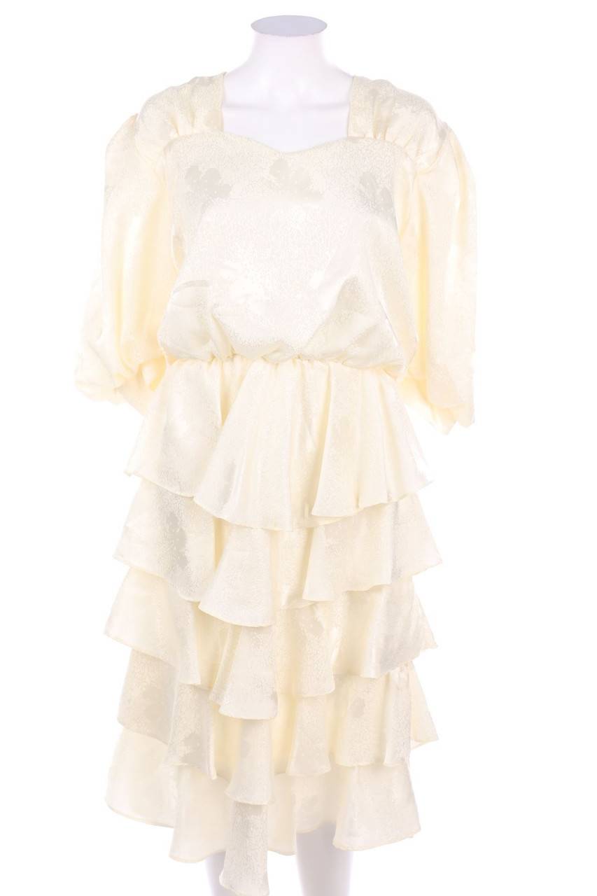 Carou VINTAGE 80s-Kleid im Layer Look mit Volants