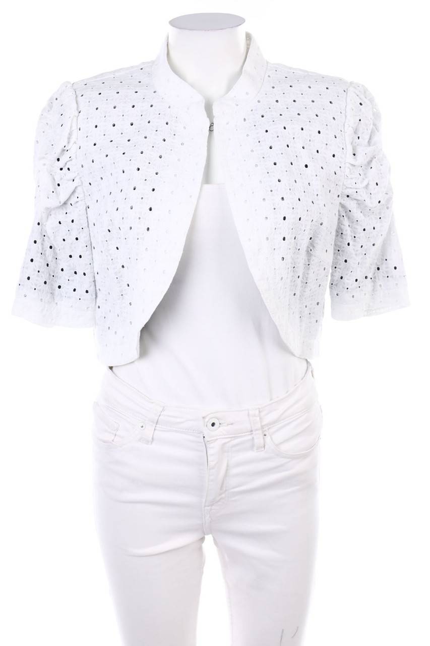 Carou VINTAGE Blazer-Jacke aus Lochspitze