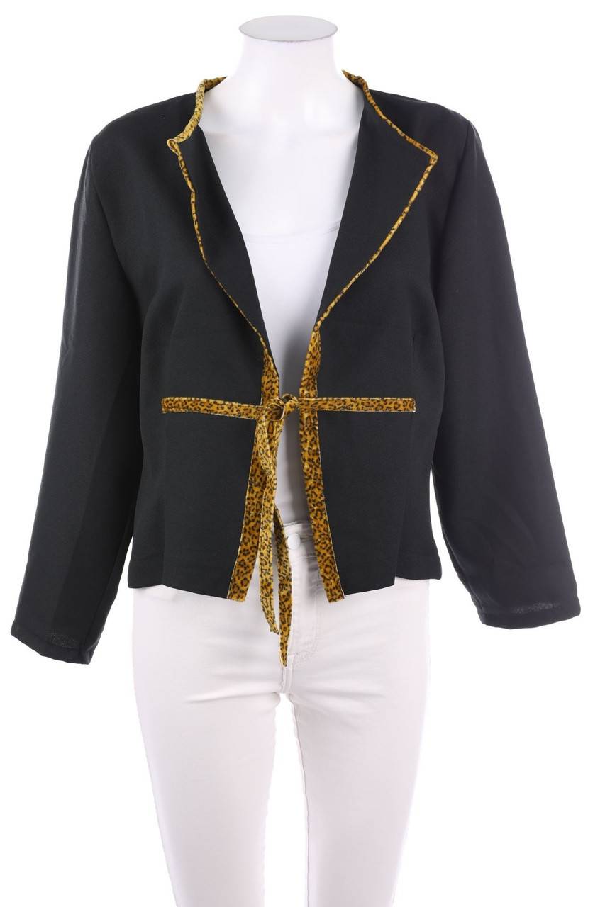 Carou VINTAGE Blazer-Jacke mit Leo-Print