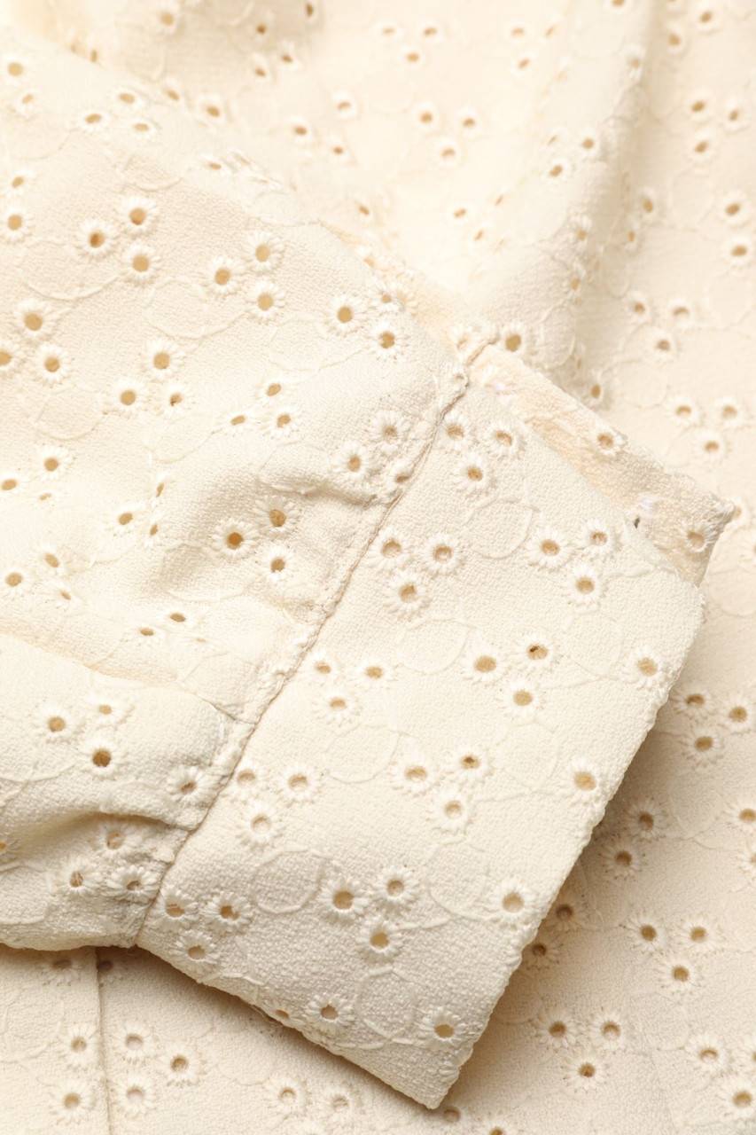 Carou VINTAGE Blazer-Jacke Mit Lochspitze