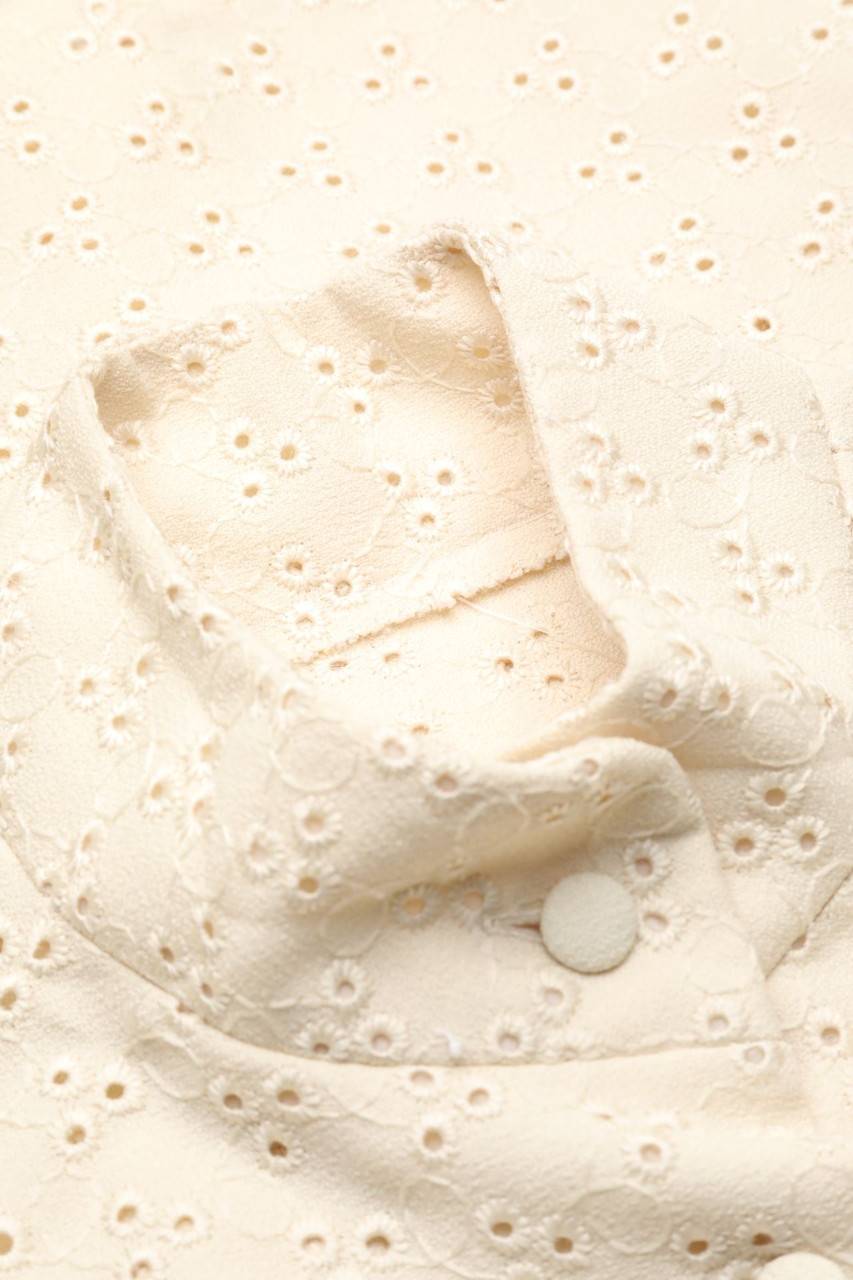 Carou VINTAGE Blazer-Jacke Mit Lochspitze