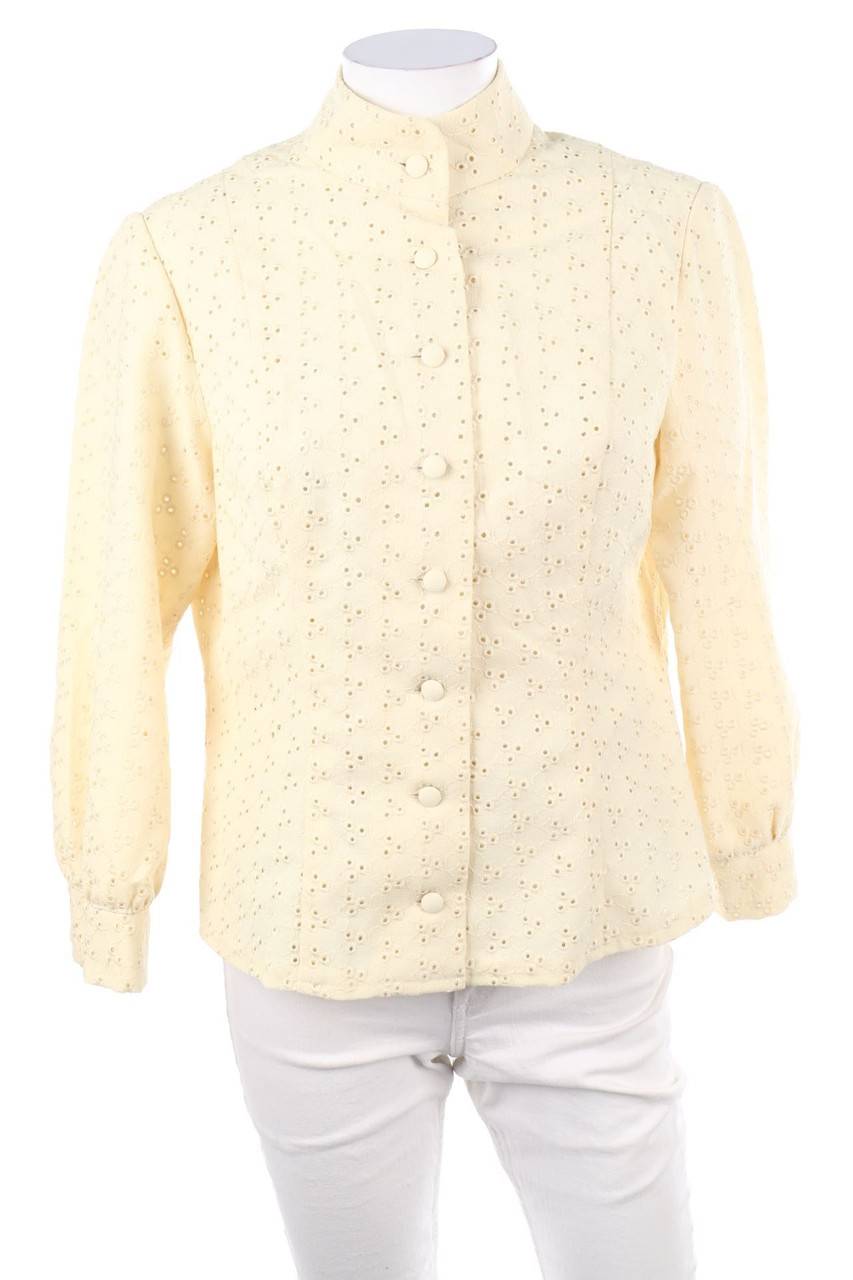 Carou VINTAGE Blazer-Jacke mit Lochspitze