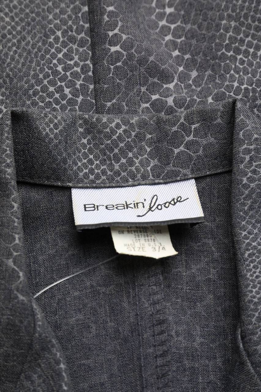 Carou VINTAGE Blazer Mit Animal-Print