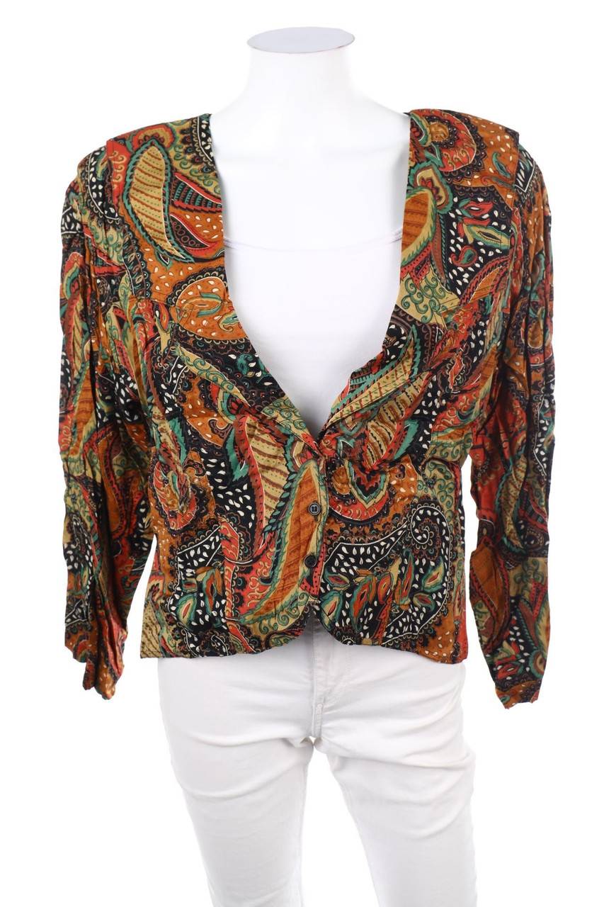 Carou VINTAGE Blazer Mit Floralem Muster