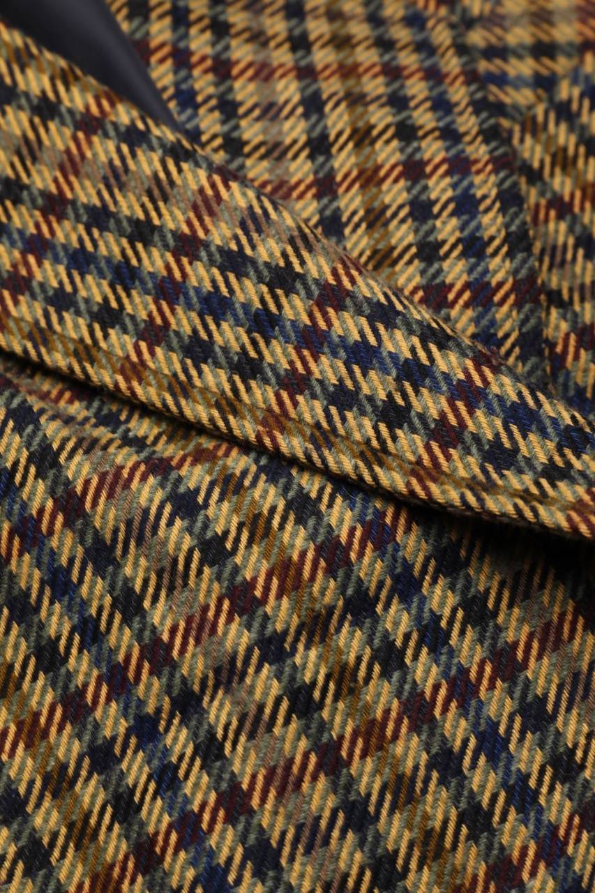 Carou VINTAGE Blazer Mit Karo-Muster Aus Woll-Mix