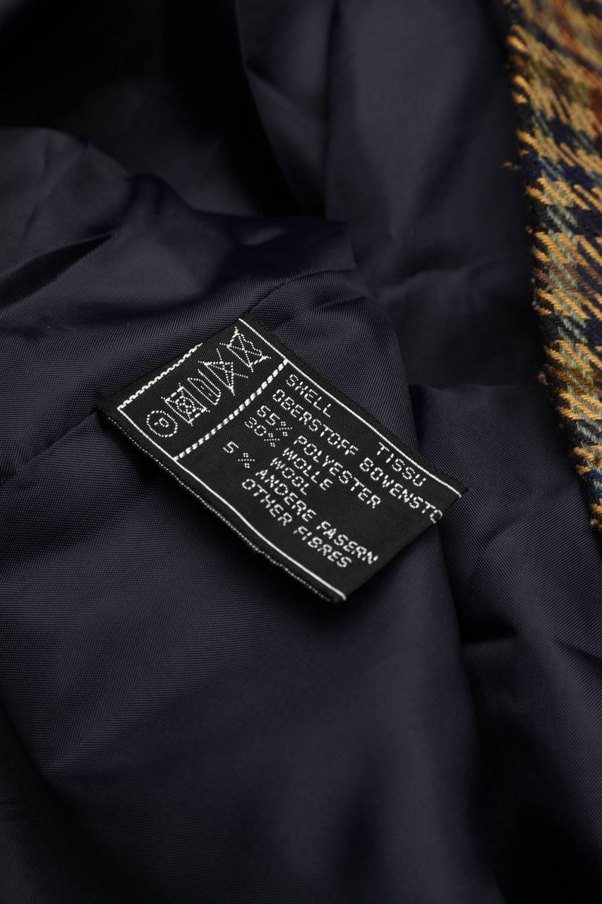 Carou VINTAGE Blazer Mit Karo-Muster Aus Woll-Mix