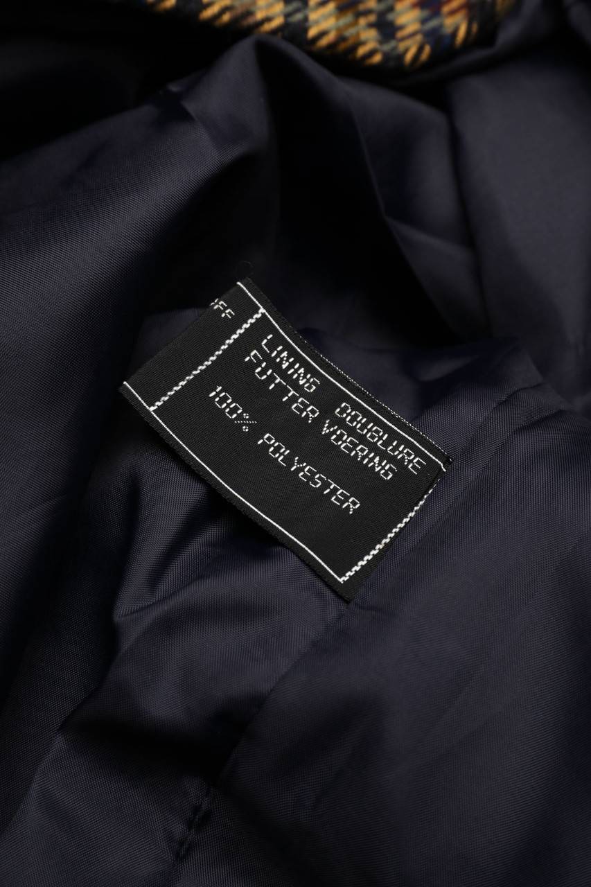 Carou VINTAGE Blazer Mit Karo-Muster Aus Woll-Mix