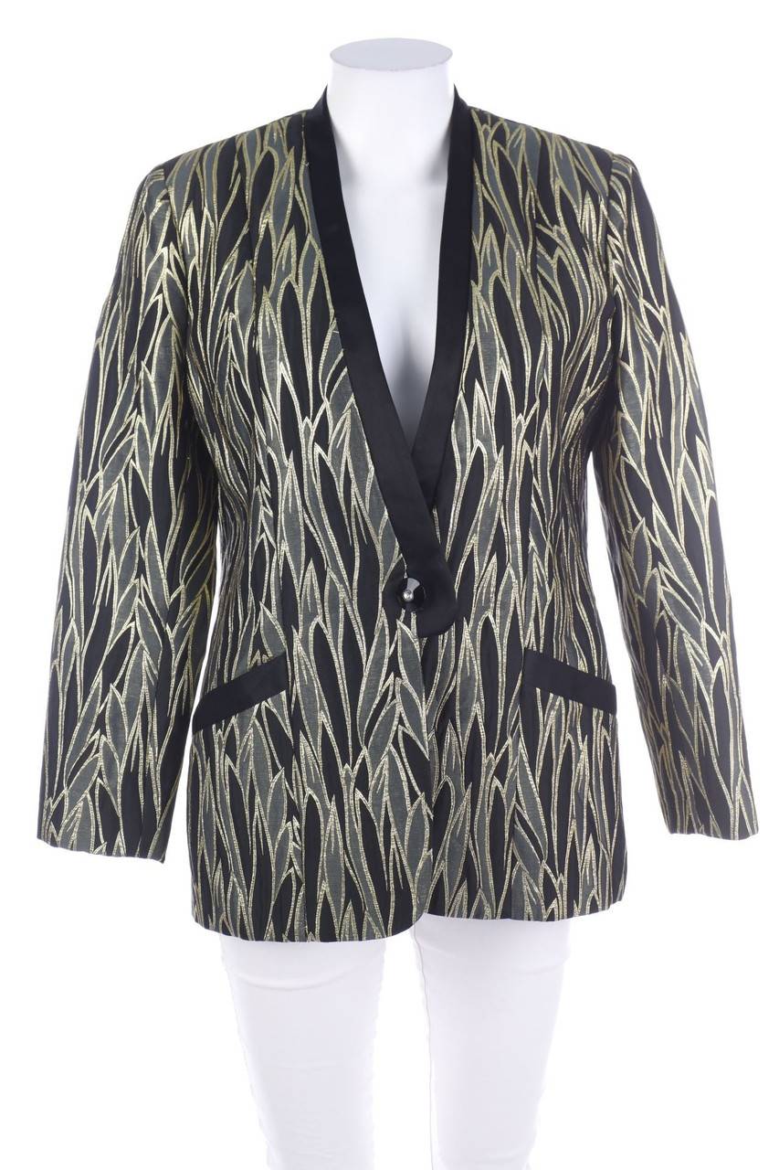 Carou VINTAGE Blazer mit Metallic-Effekt