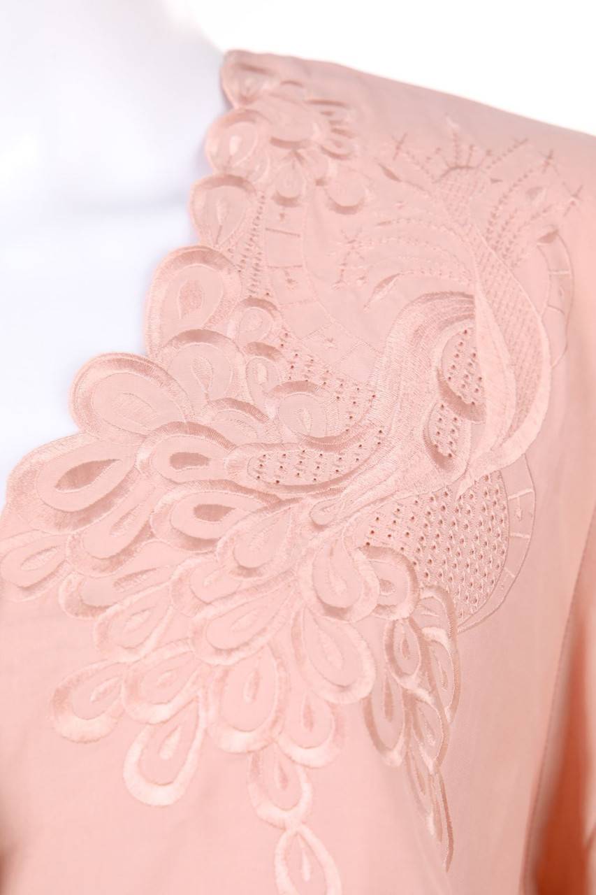 Carou VINTAGE Bluse Aus Viskose Mit Stickereien