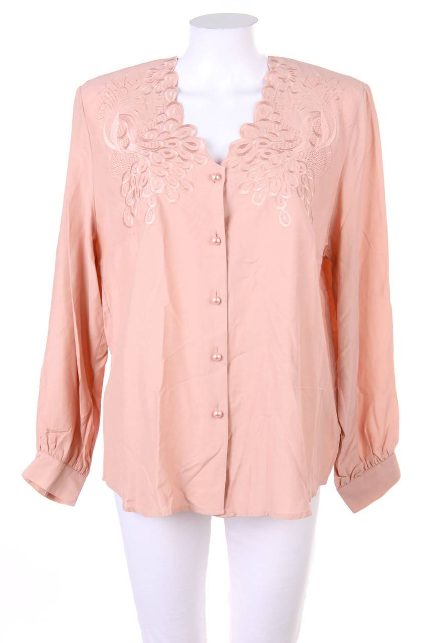 Carou VINTAGE Bluse Aus Viskose Mit Stickereien