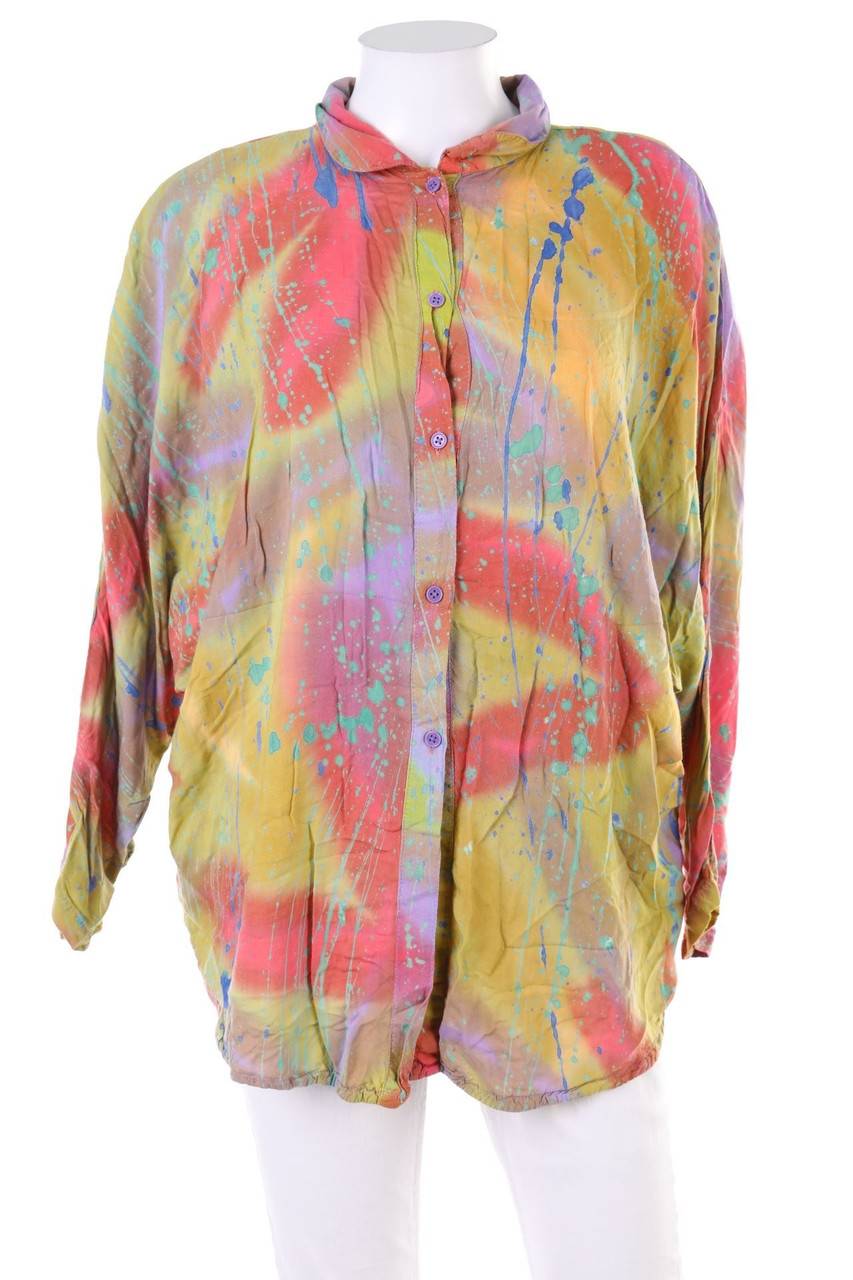 Carou VINTAGE Bluse mit Batwing-Ärmeln