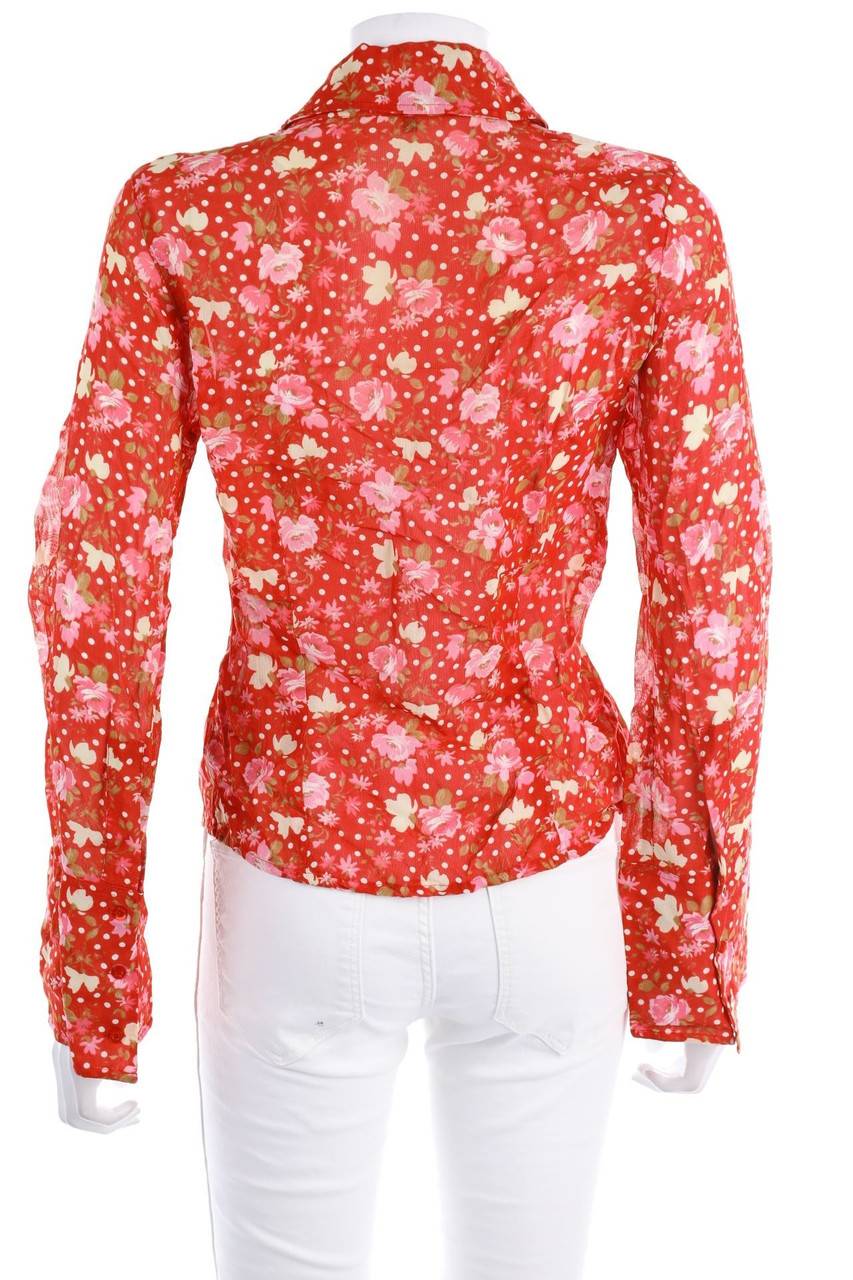 Carou VINTAGE Bluse Mit Blumen-Print