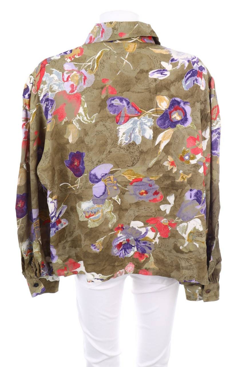 Carou VINTAGE Bluse Mit Blumen-Print