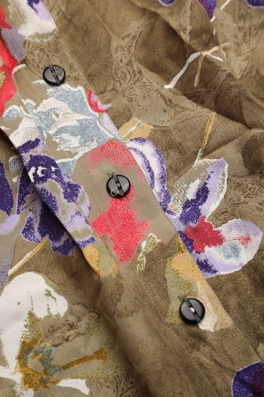 Carou VINTAGE Bluse Mit Blumen-Print