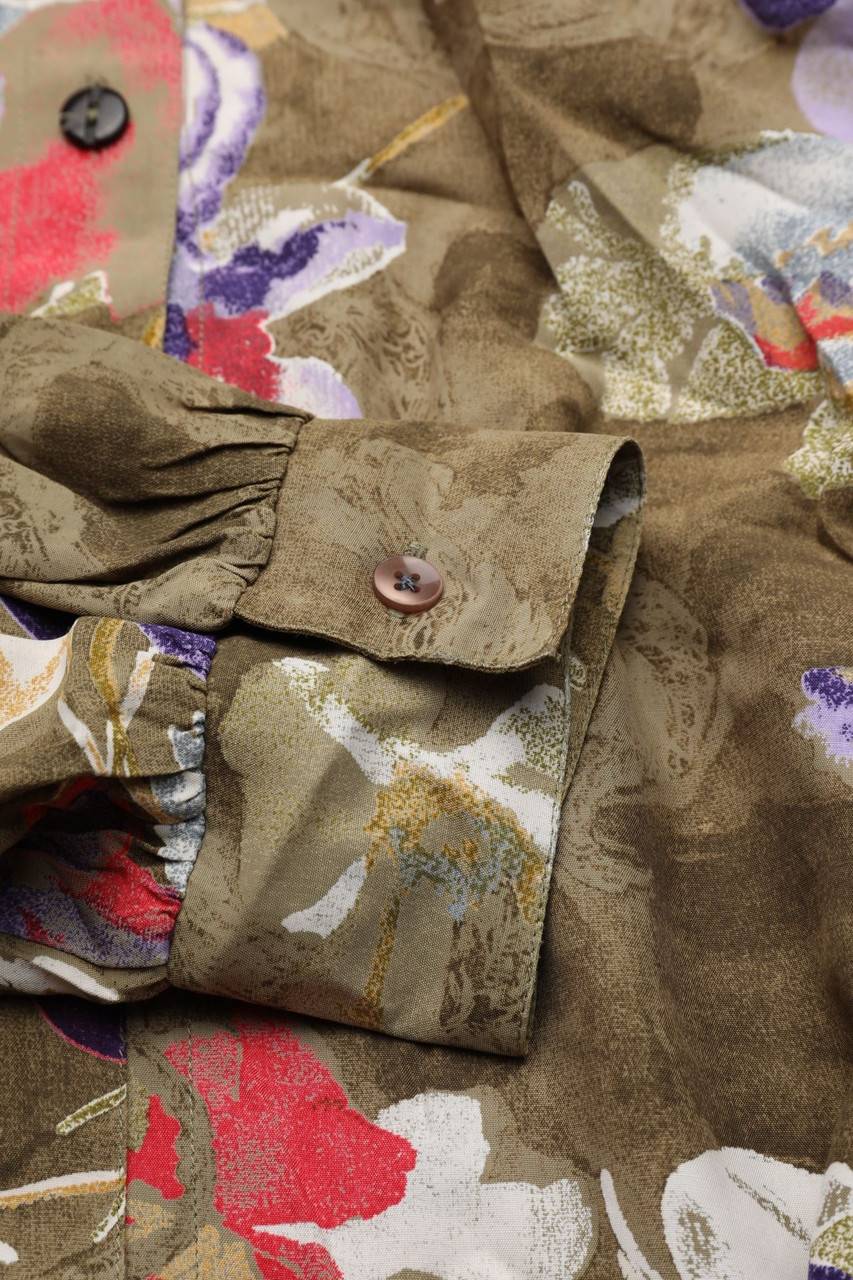 Carou VINTAGE Bluse Mit Blumen-Print