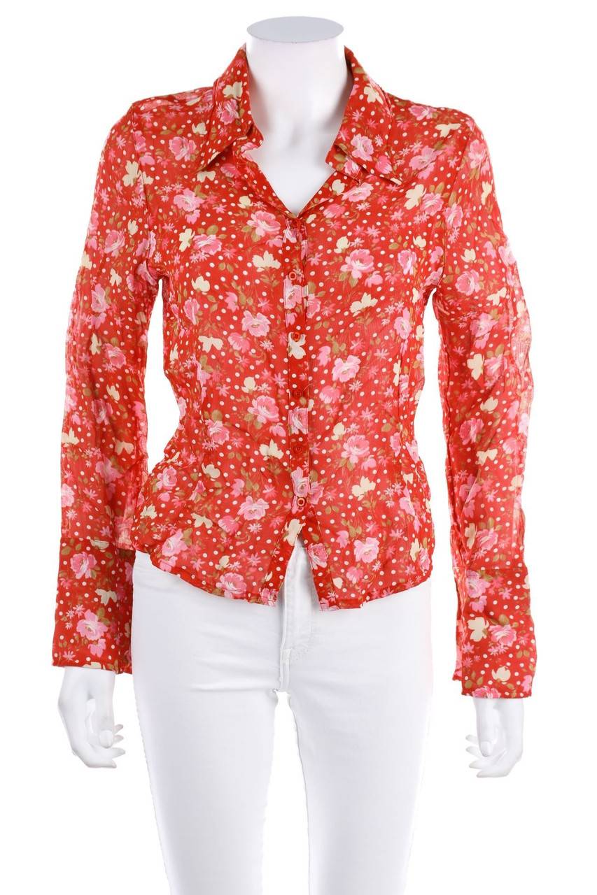 Carou VINTAGE Bluse mit Blumen-Print