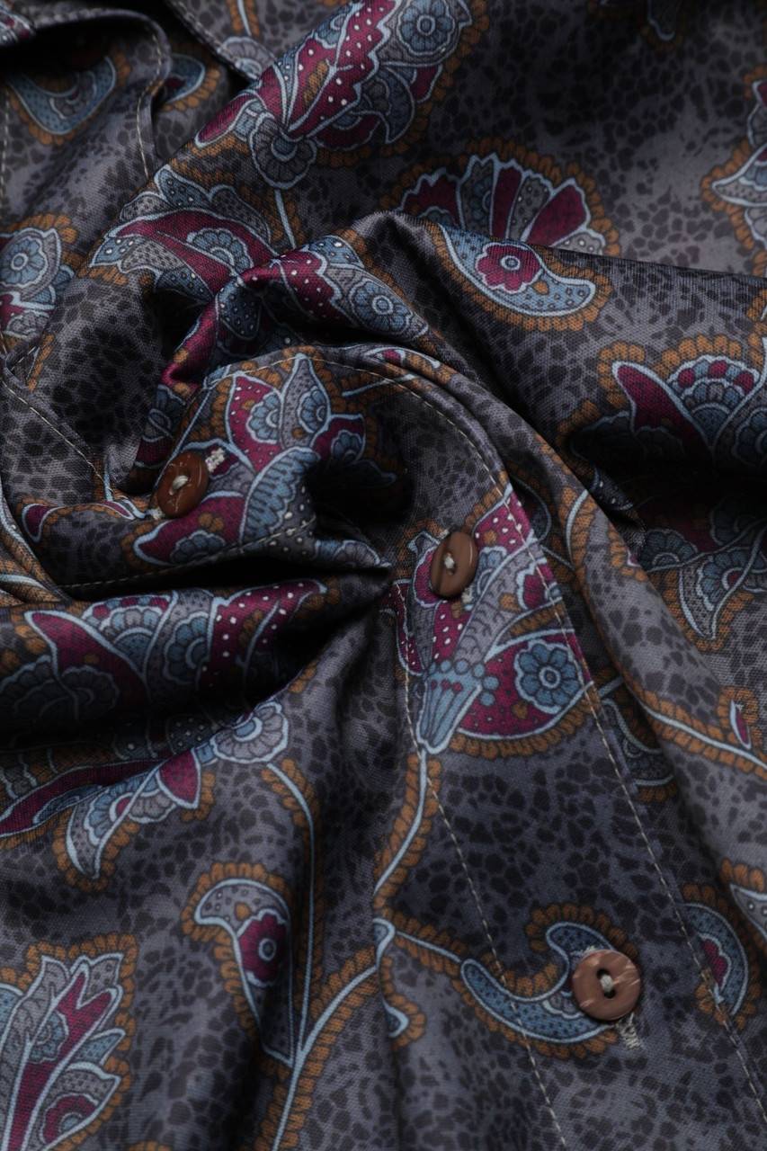 Carou VINTAGE Bluse Mit Floralem Muster