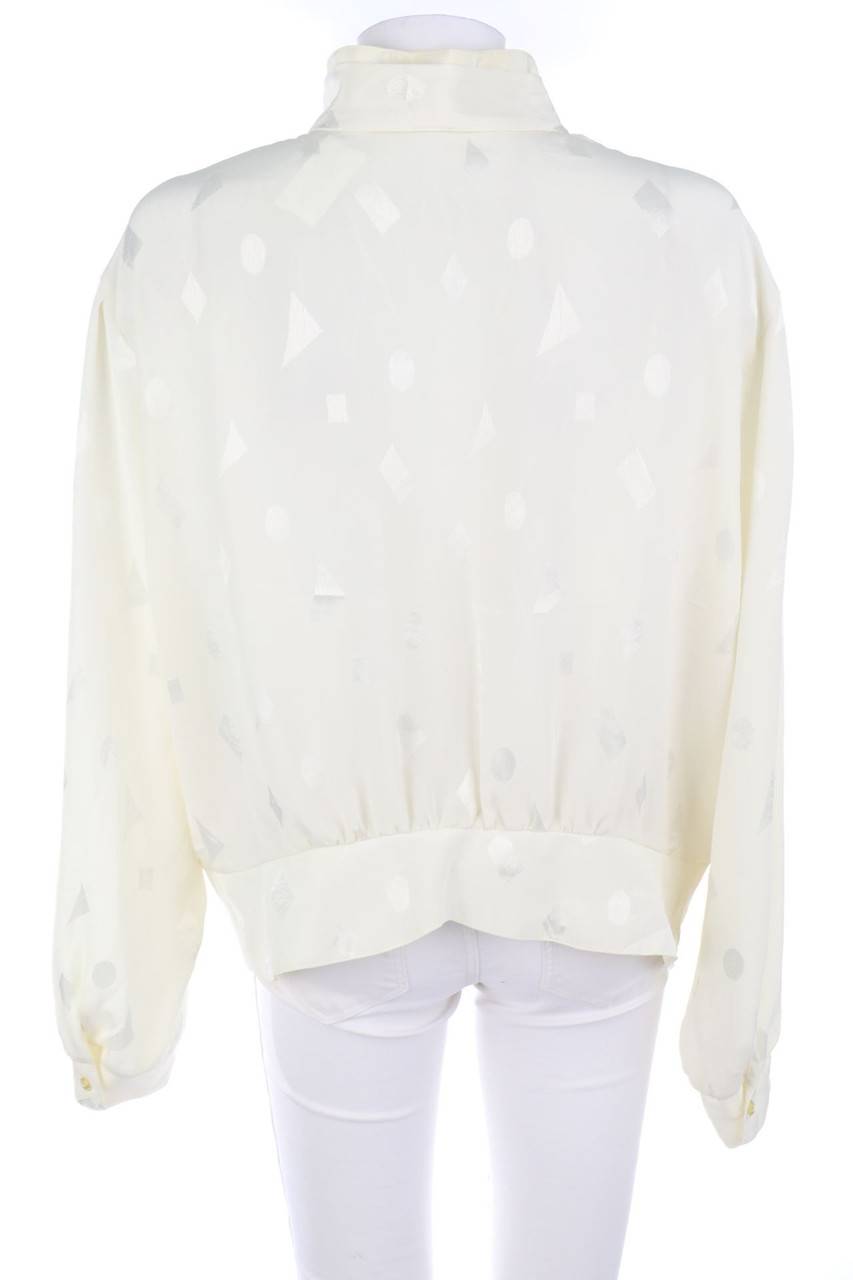 Carou VINTAGE Bluse Mit Geometrischem Muster