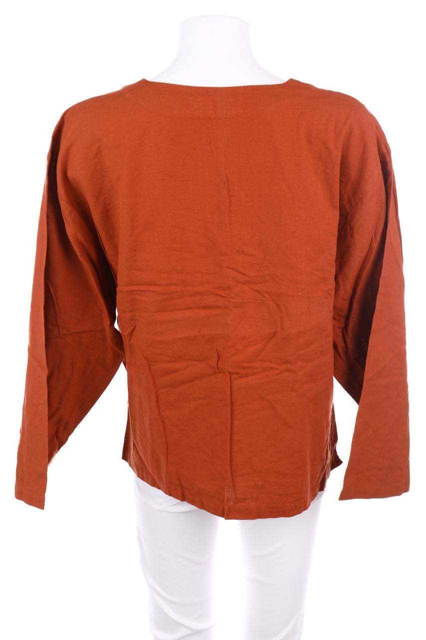 Carou VINTAGE Bluse Mit Leinen