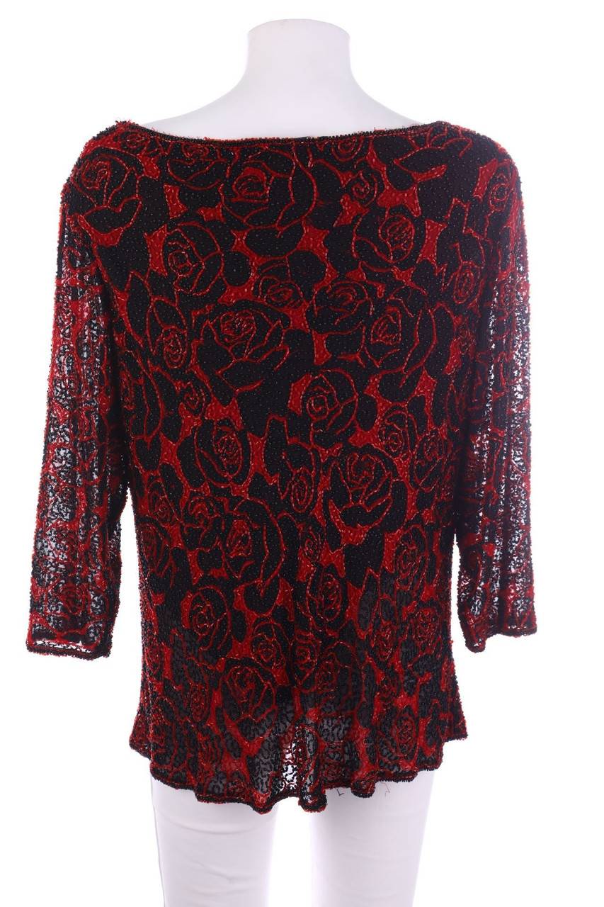 Carou VINTAGE Bluse Mit Perlen