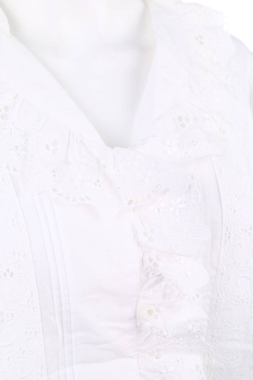 Carou VINTAGE Bluse Mit Spitze