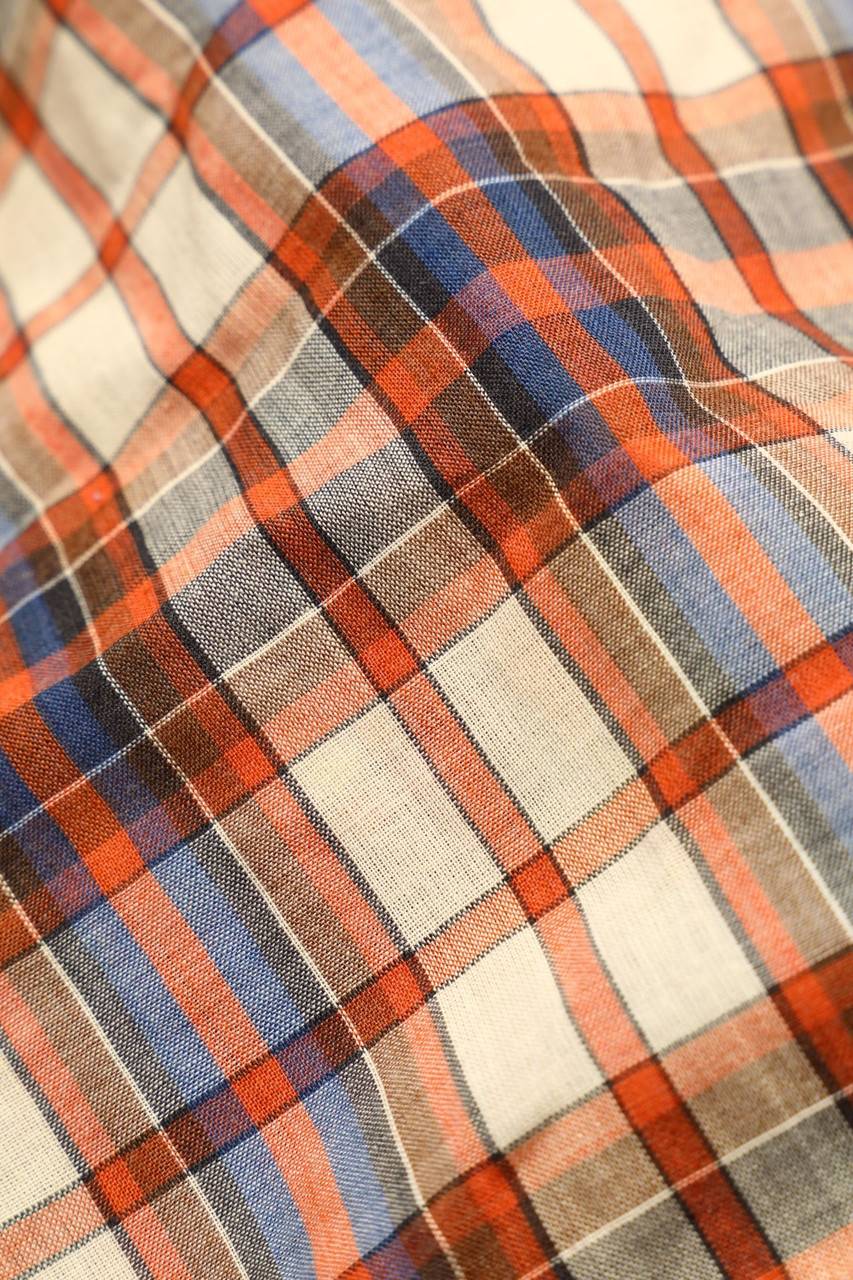 Carou VINTAGE Bluse Mit Tartan-Muster