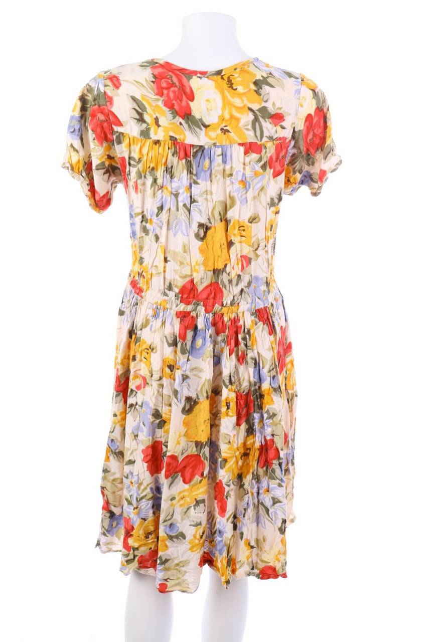 Carou VINTAGE Blusenkleid Mit Blumen-Print