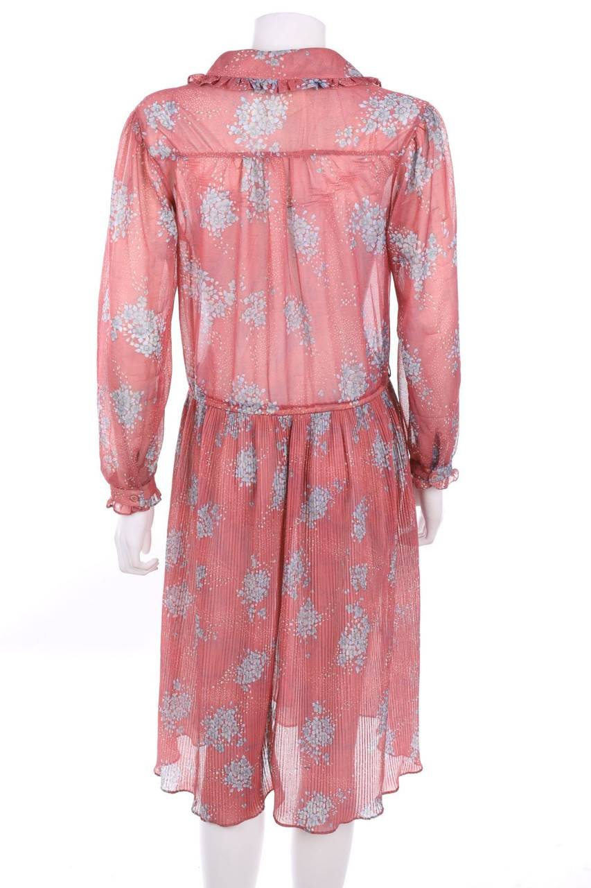 Carou VINTAGE Blusenkleid Mit Blumen-Print