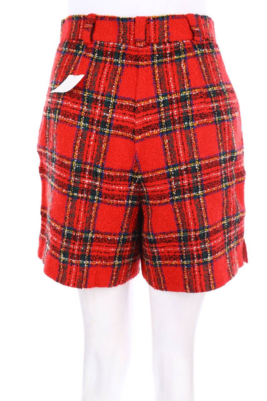 Carou VINTAGE Brit Style-Bouclé-Shorts Mit Wolle