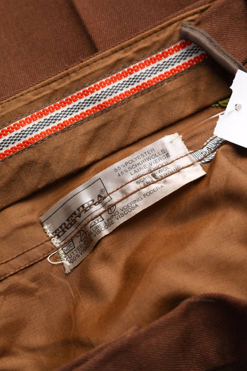 Carou VINTAGE Bundfaltenhose Mit Schurwolle