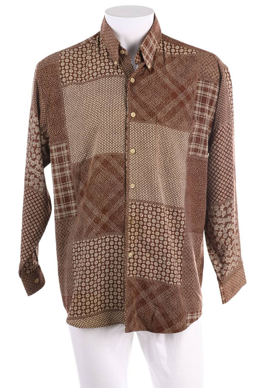 Carou VINTAGE Button-down-Hemd mit Print