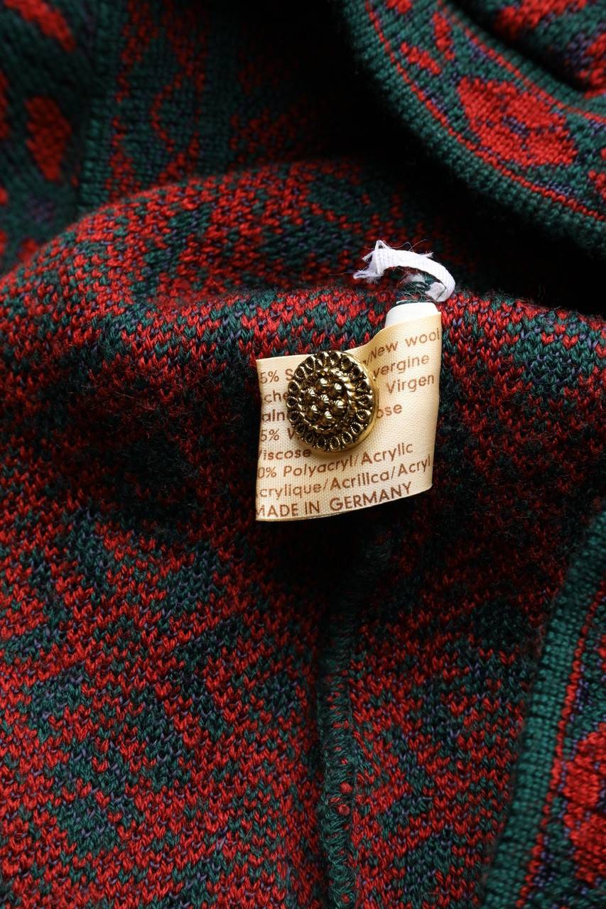 Carou VINTAGE Cardigan Aus Schurwoll-Mix