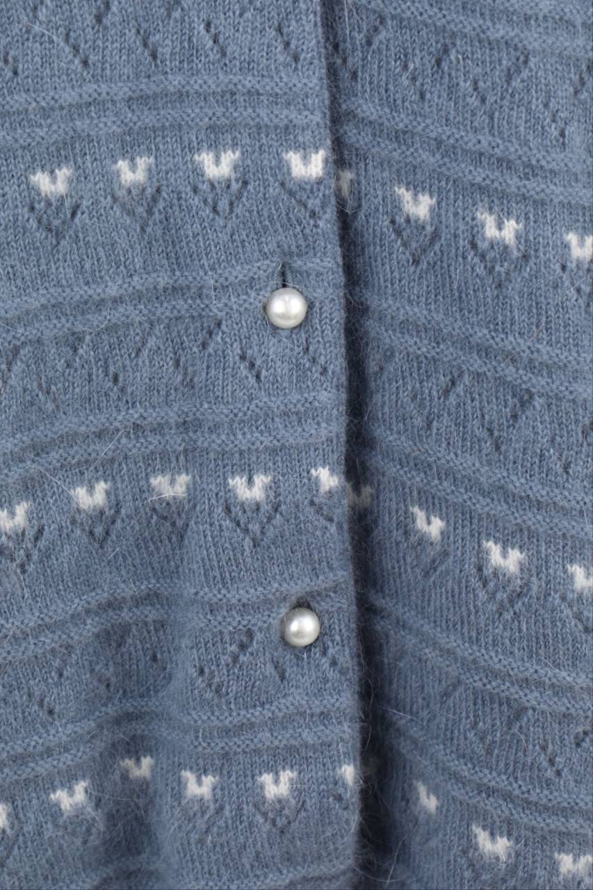 Carou VINTAGE Cardigan Aus Woll-Mix Mit Angora