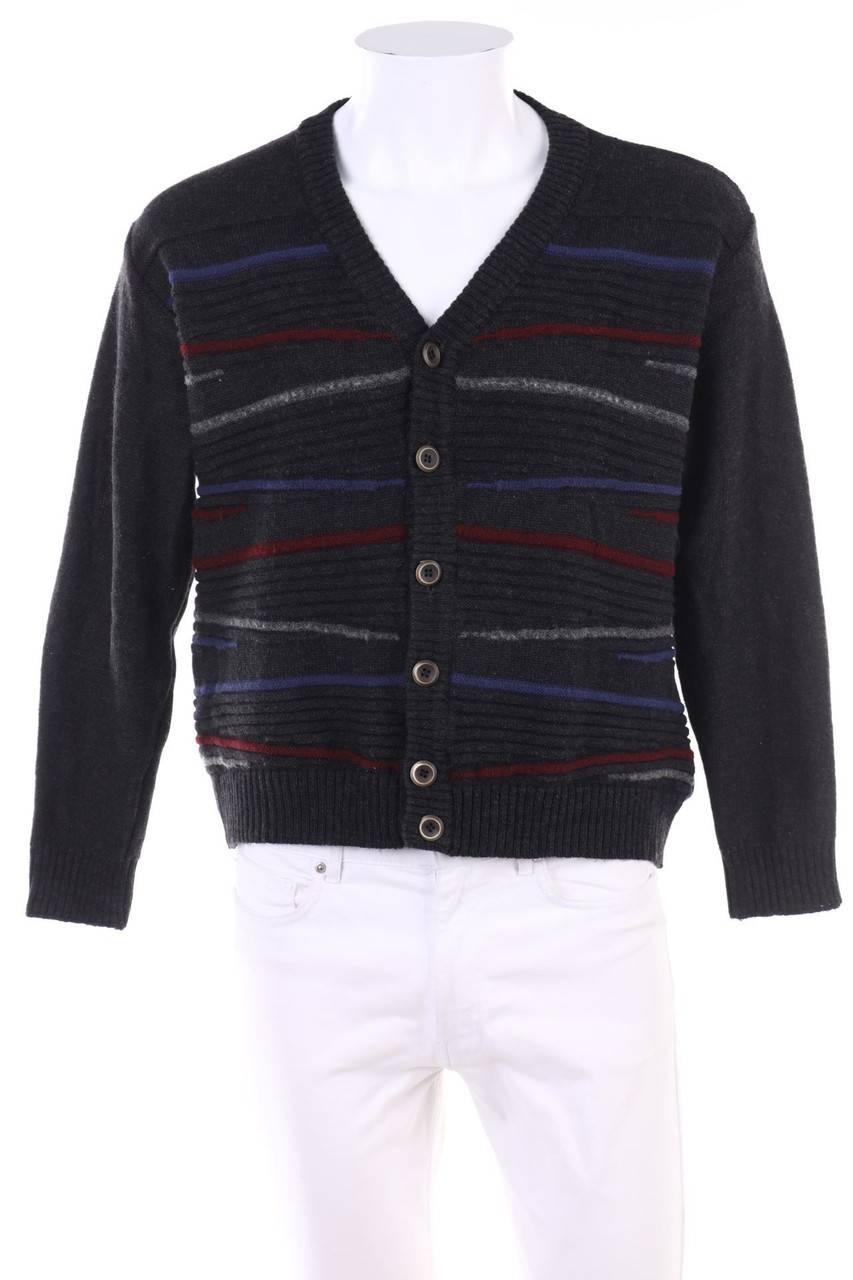 Carou VINTAGE Cardigan aus Woll-Mix mit Streifen