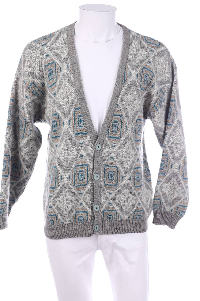 Carou VINTAGE Cardigan mit geometrischem Muster