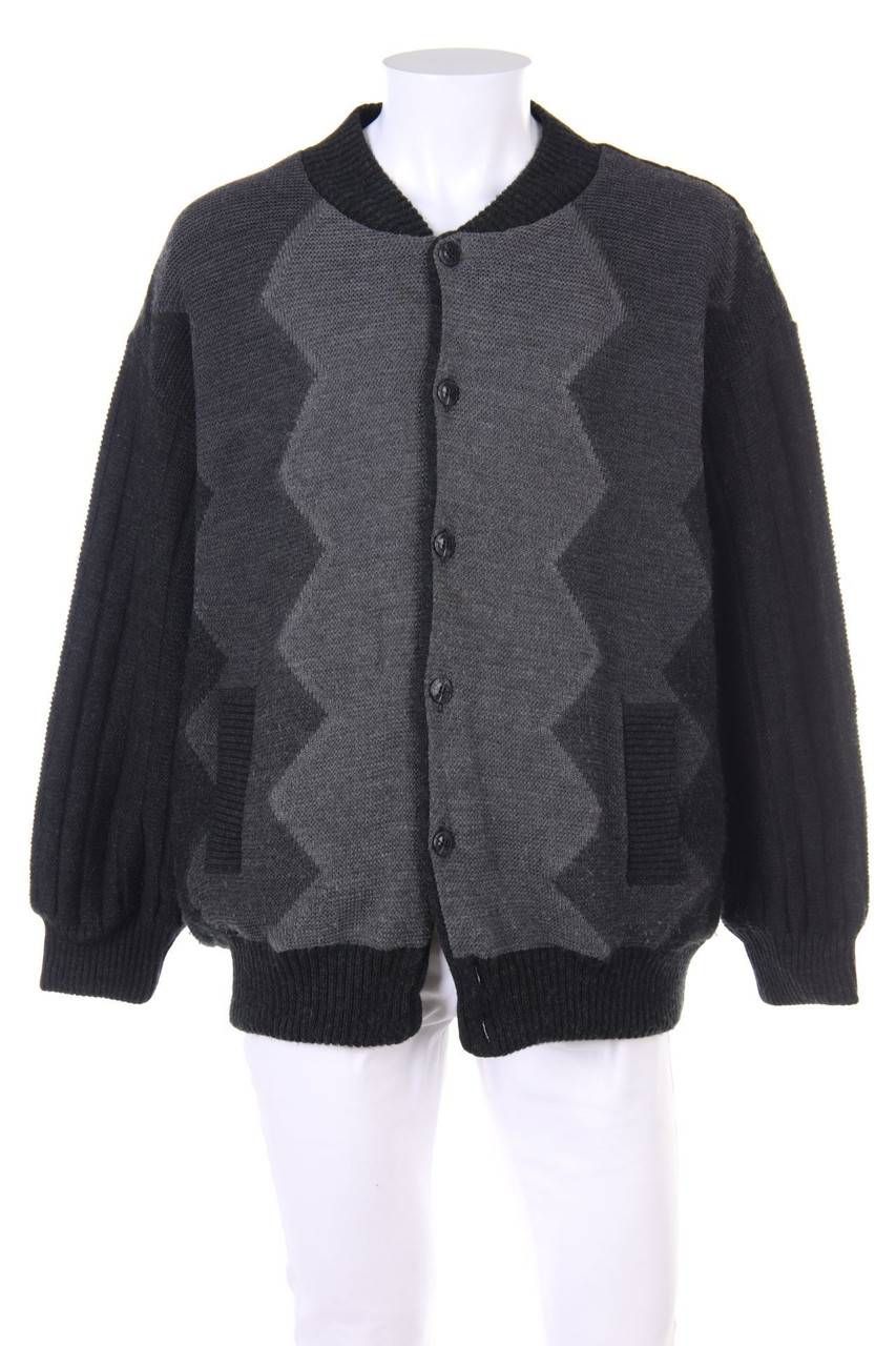Carou VINTAGE Cardigan mit Zickzack-Muster