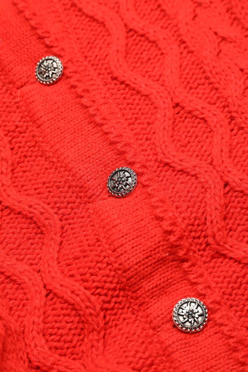 Carou VINTAGE Cardigan Mit Zopf-Muster