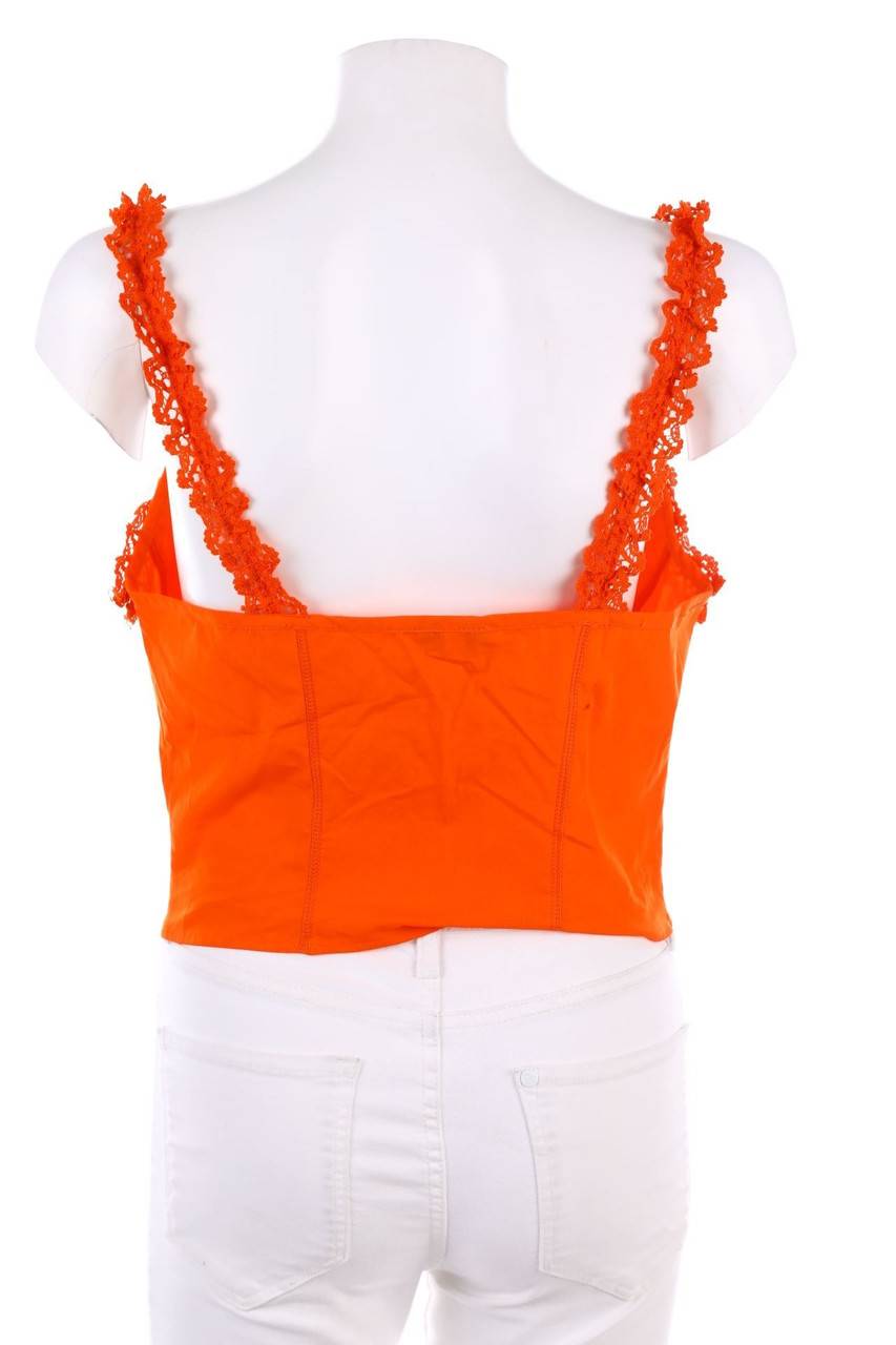 Carou VINTAGE Crop-Top Mit Spitze