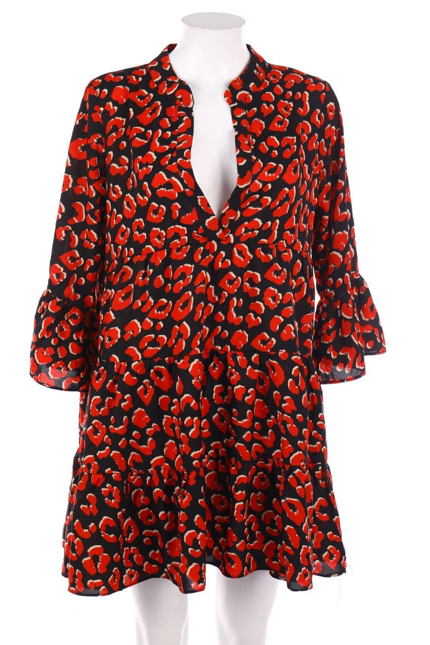 Carou VINTAGE DRESSING Print-Kleid mit Volants