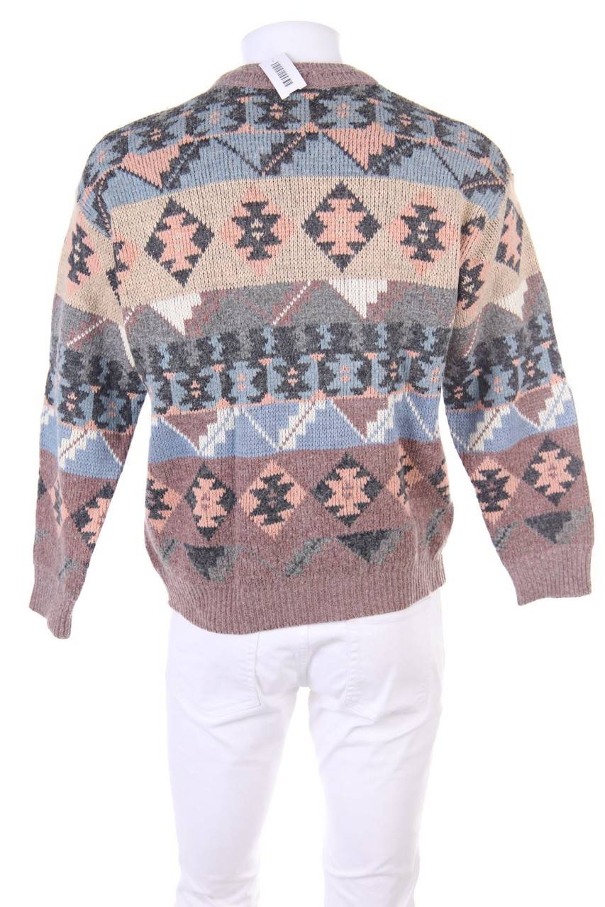 Carou VINTAGE Ethno-Pullover Mit Wolle