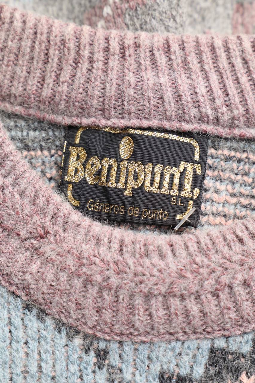 Carou VINTAGE Ethno-Pullover Mit Wolle