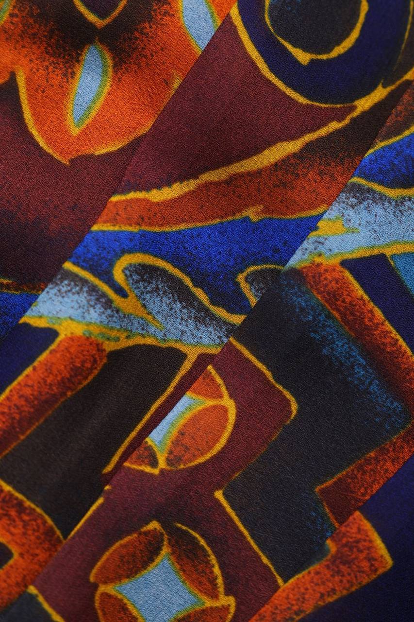 Carou VINTAGE Falten-Rock Mit Print